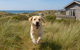 Landal duinpark met hond aan de kust - Landal